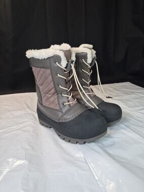 All In Motion THERMOLITE Girls Faux Fur Skylar Winter Boots , Boot Shoes Snow